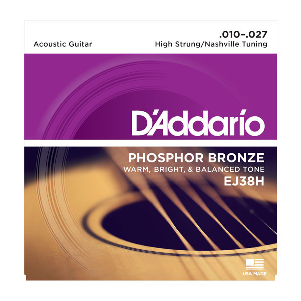 D'Addario EJ38H Набор 6 тонких струн для акустической гитары