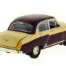 Машина "АВТОПАНОРАМА" ГАЗ-21 "Волга" 1/24 в/к  26*12*11см, желто-бордовая
