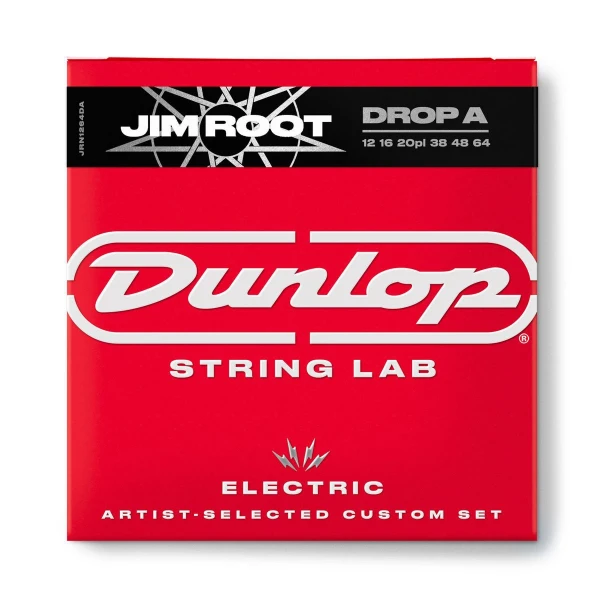 Струны для электрогитары Dunlop JRN1264DA Jim Root, никель, Drop A, 12-64