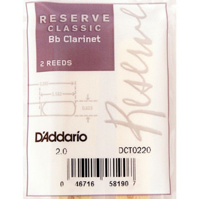 RICO DCT0220 Reserve Classic трости для кларнета Bb №2 2 шт