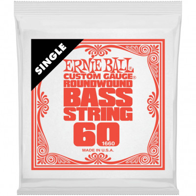 ERNIE BALL 1660 Nickel Wound .060 - Струна одиночная для бас-гитары