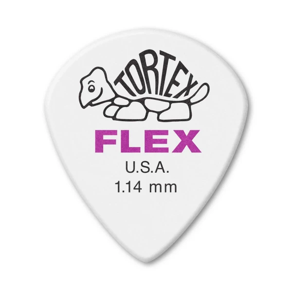 Медиаторы Dunlop 466P114 Tortex Flex Jazz III XL, толщина 1.14 мм, 12 шт.