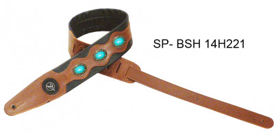 Ремень для гитары SP-BSH-14H221 кожаный