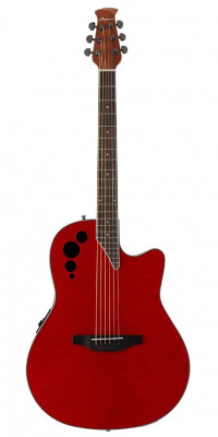 APPLAUSE AE44IIP-CHF Mid Cutaway Cherry Flame электроакустическая гитара