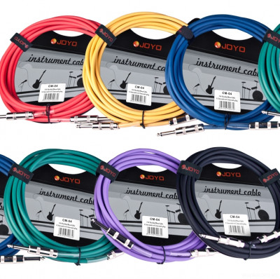 JOYO CM-04 Cable Green инструментальный кабель 4,5 м, TS-TS 6,3 мм