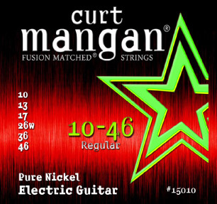 CURT MANGAN 10-46 Pure Nickel Wound Set струны для электрогитары