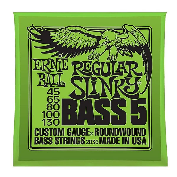 Струны для 5-струнной бас-гитары Ernie Ball 2836 Regular Slinky 45-130