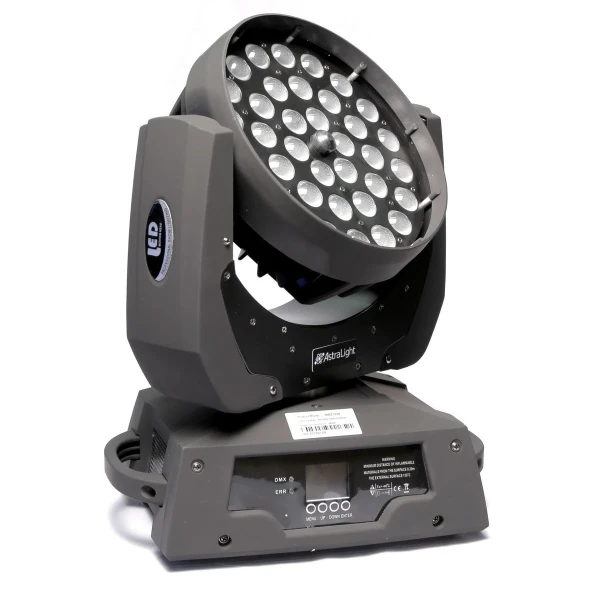 Вращающаяся голова ZOOM 36x10W LED RGBW AstraLight MBZ1036