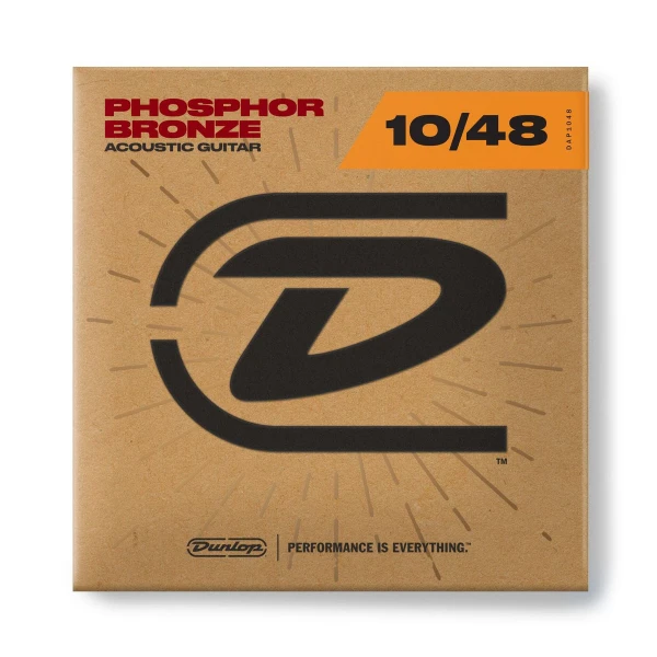 Струны для акустической гитары Dunlop DAP1048 Phosphor Bronze Light 10-48
