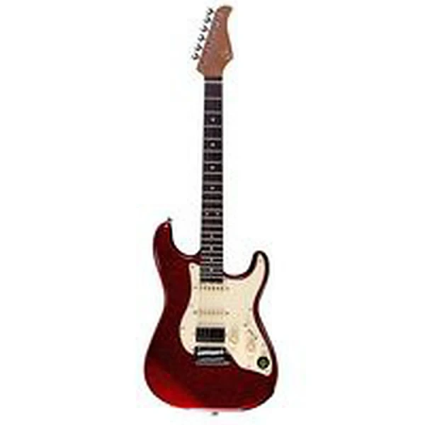 Электрогитара со встроенным процессором Mooer GTRS S800 Red, HSS, палисандр, красный цвет