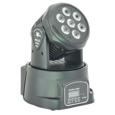 Вращающаяся голова WASH AstraLight NC-L18F, 7 LED x 12W, DMX, авто, звуковая активация, Master/slave