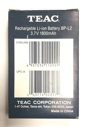 Аккумуляторная батарея Tascam BP-L2 LITHIUM ION для DR-1, DR-100