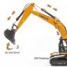 Радиоуправляемый экскаватор с гидравлической системой HUI NA TOYS 2.4G 22CH 1/16 RTR
