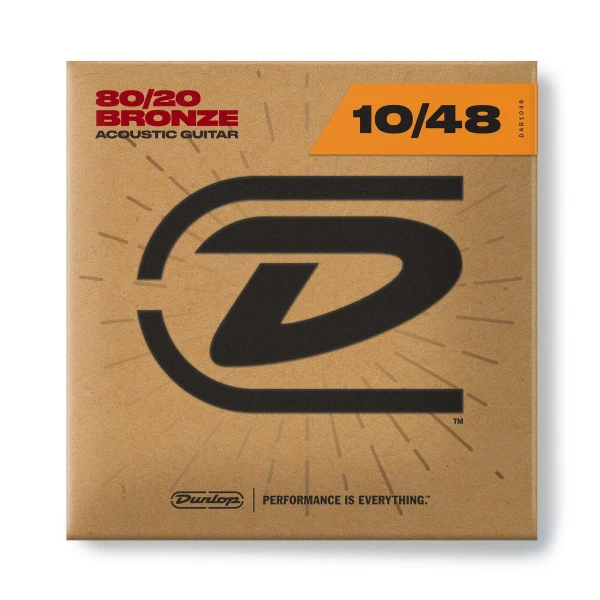 Струны для акустической гитары Dunlop DAB1048 80/20 Bronze Extra Light 10-48
