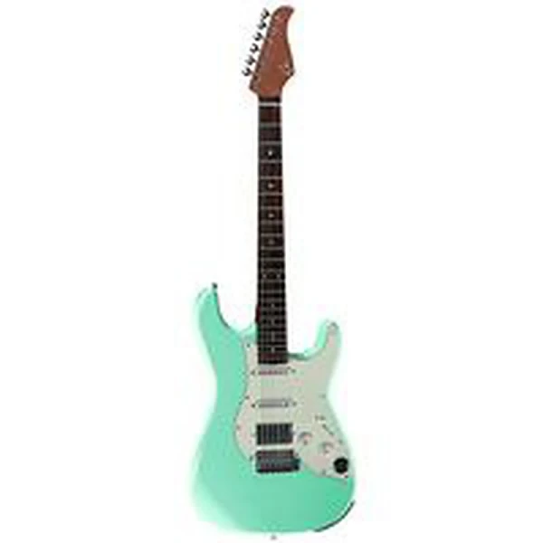 Электрогитара со встроенным процессором Mooer GTRS S800, HSS, палисандр, цвет Surf Green