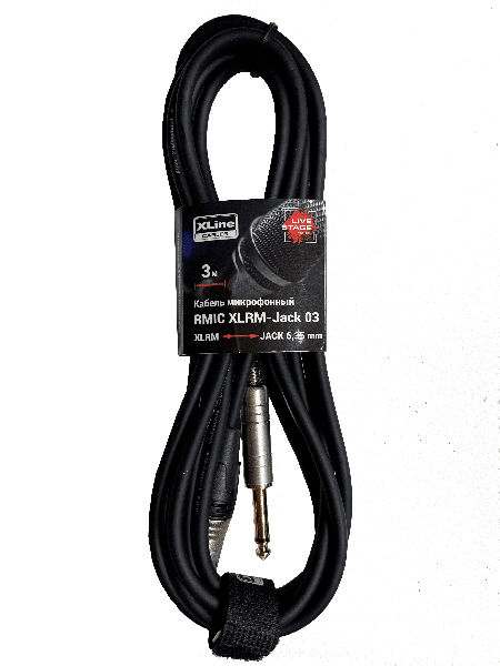 Xline Cables RMIC XLRM-JACK 03 Кабель микрофонный XLR 3 pin male - JACK 6.3 mono, 3м
