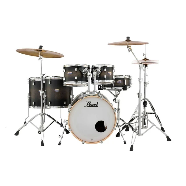 Ударная установка из 6-ти барабанов со стойками Pearl DMP926S/C262, цвет Satin Black Burst (4 кор)